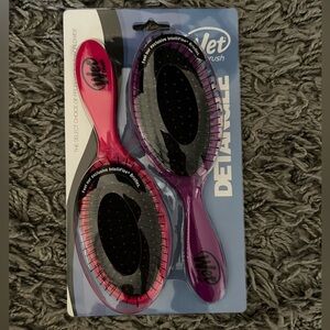 Wet Brush Pink and Purple Detangle Hairbrush Set